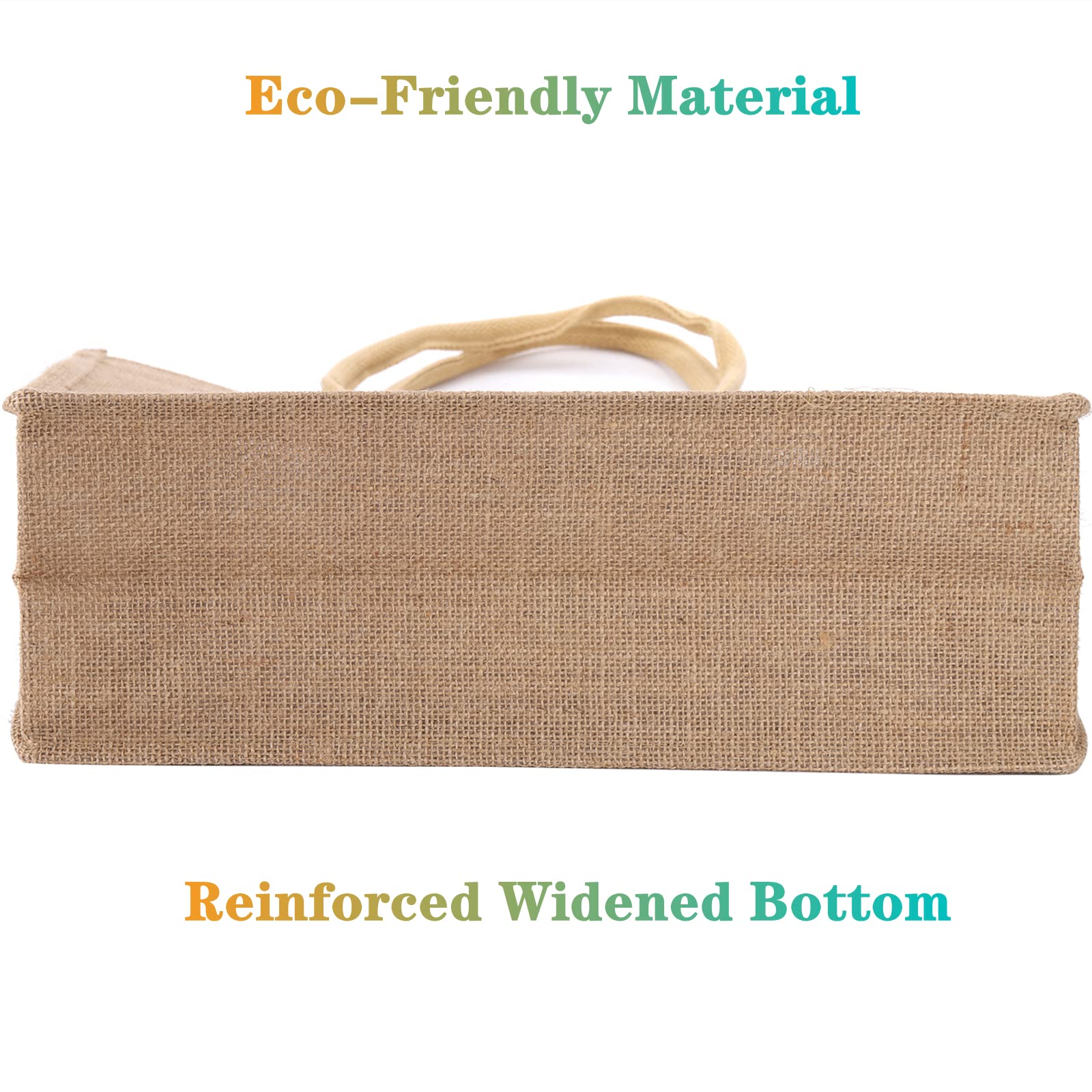 DEAYOU natural brown jute bag for beach, wedding, or market