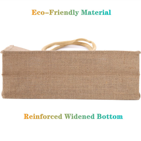 DEAYOU natural brown jute bag for beach, wedding, or market