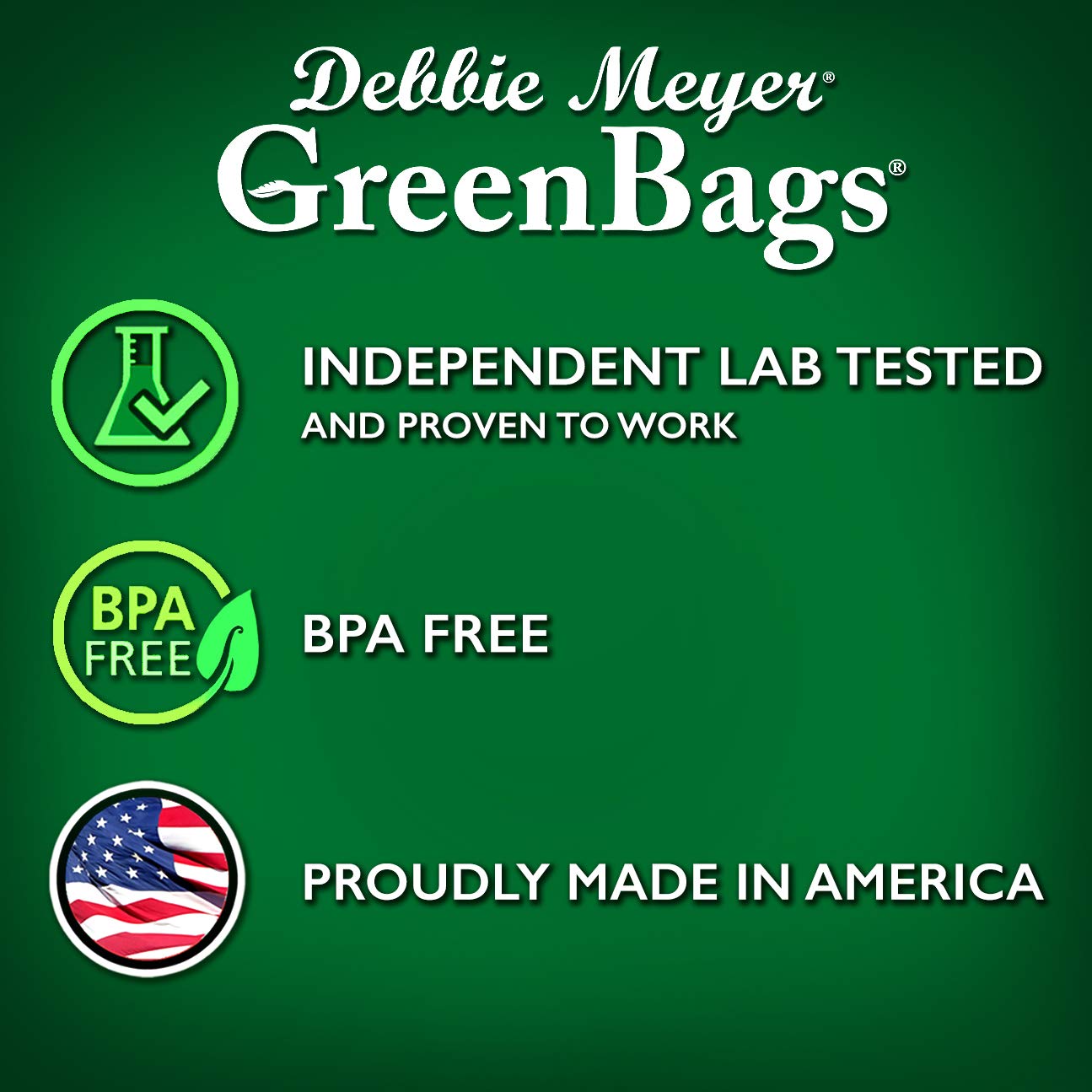 Debbie Meyer GreenBags for bulk snacks and leftovers to reduce waste.