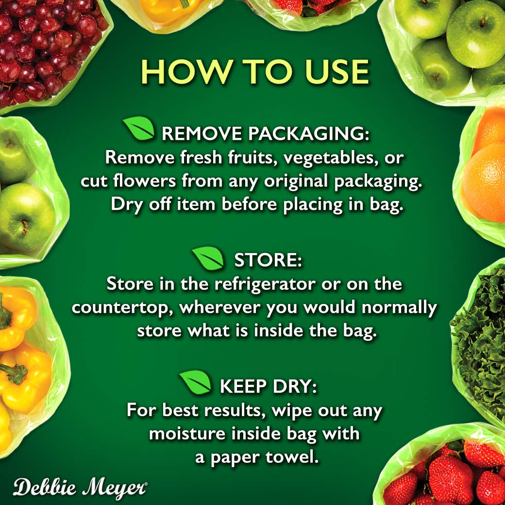 Debbie Meyer GreenBags FoodFresh System in action preserves moisture.