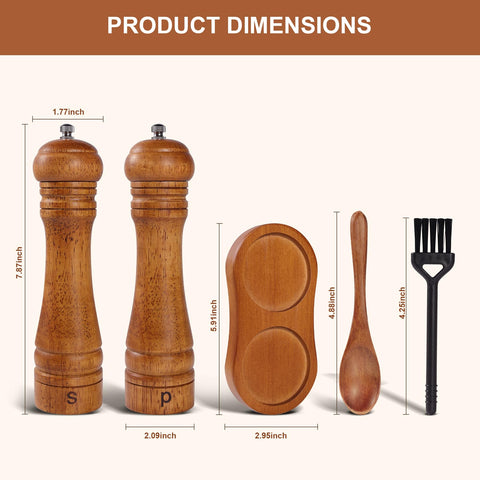 DEBETOOL wooden spoon for easy refills with the grinders.