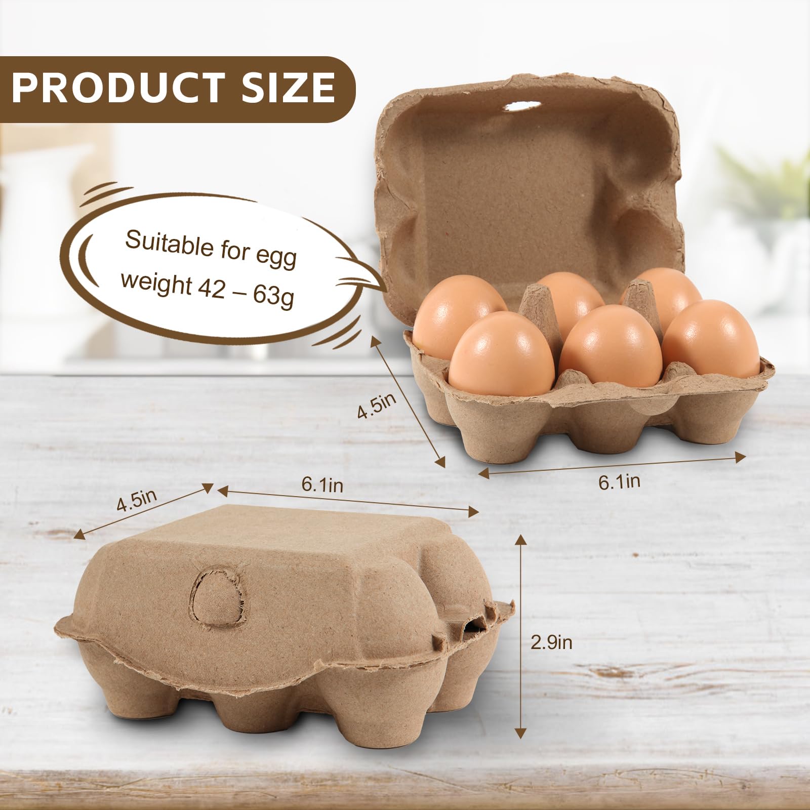 DecarDamai egg carton interior pillars provide stability