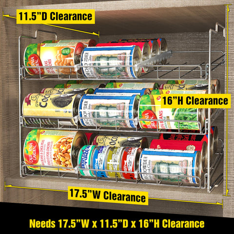 Deco Brothers rack requires no tools for quick pantry assembly.