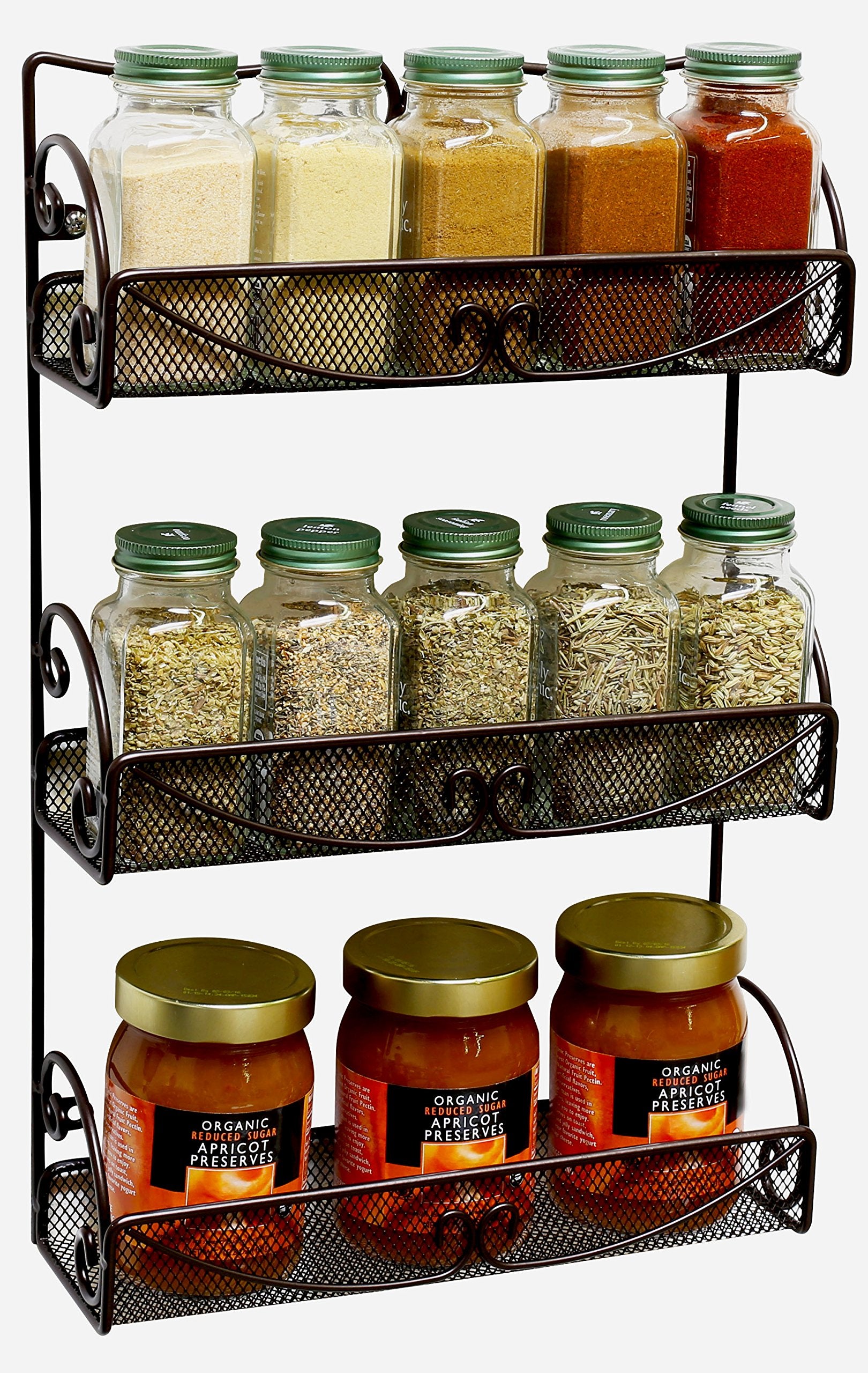 Multi-purpose rack holds spices, jars, or nail polish neatly by Deco Brothers