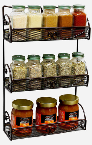 Multi-purpose rack holds spices, jars, or nail polish neatly by Deco Brothers