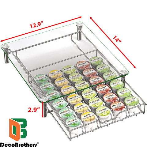 Deco Brothers tempered glass top close-up showing clear pod visibility
