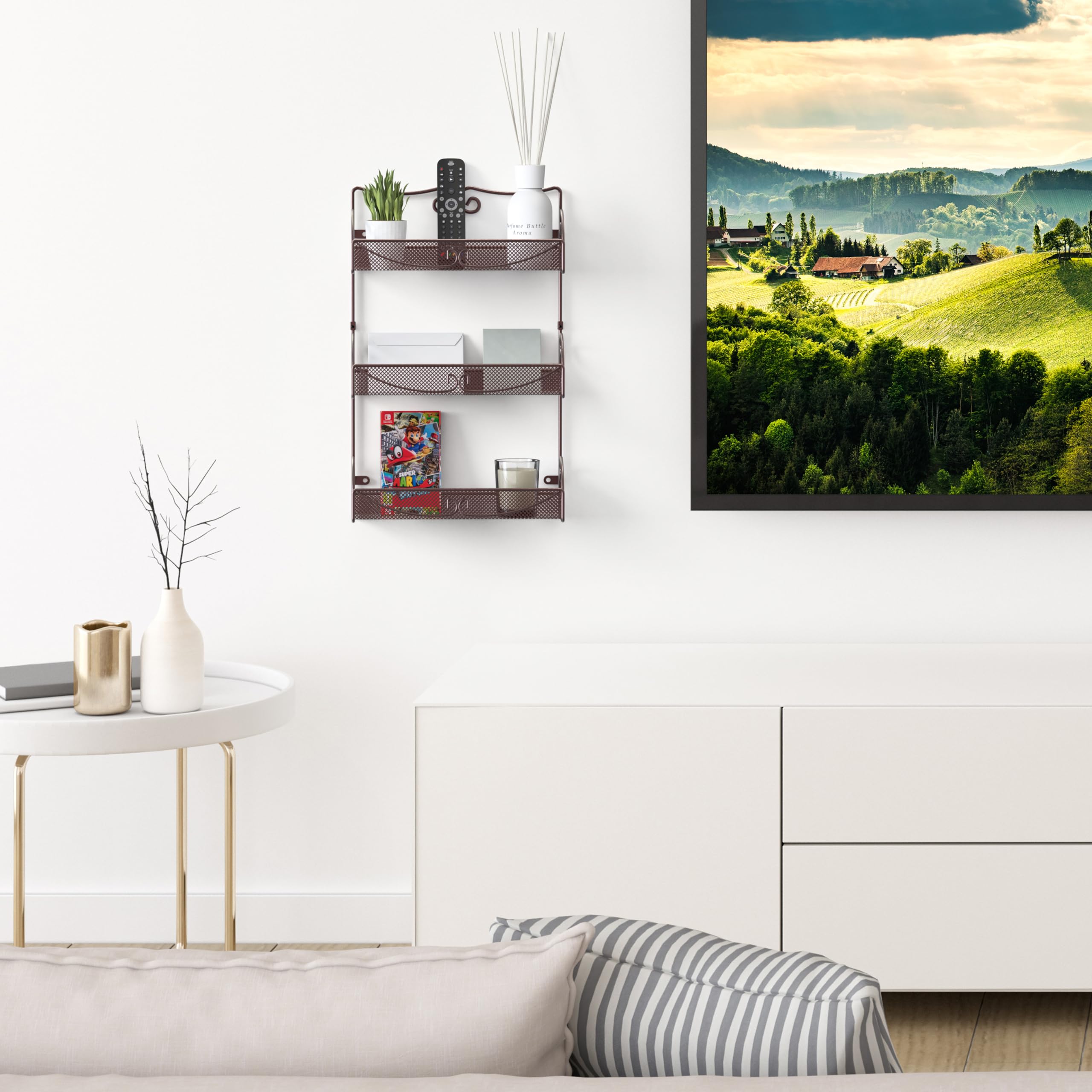 Deco Brothers rack includes wall-mount hardware for quick installation