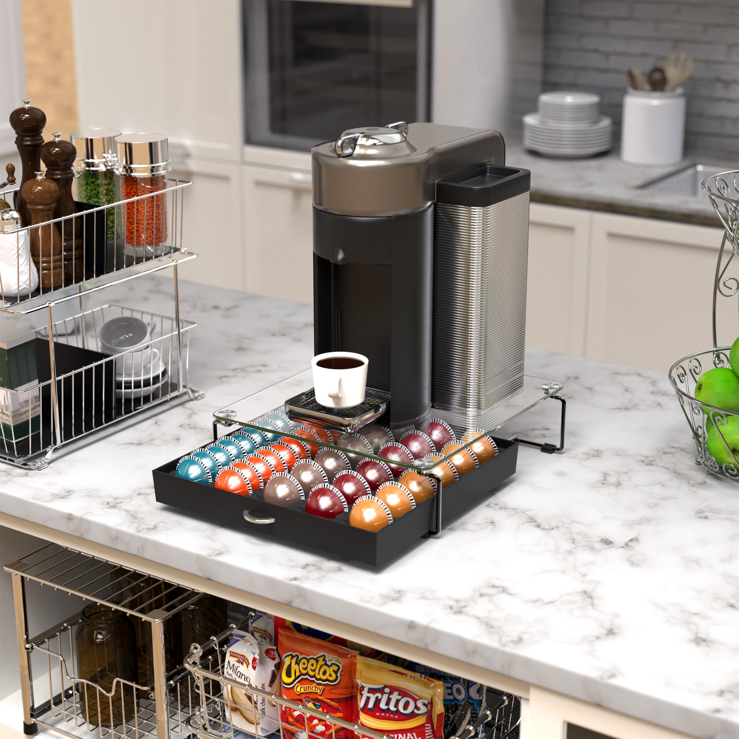 Durable black finish adds a modern touch to kitchens.