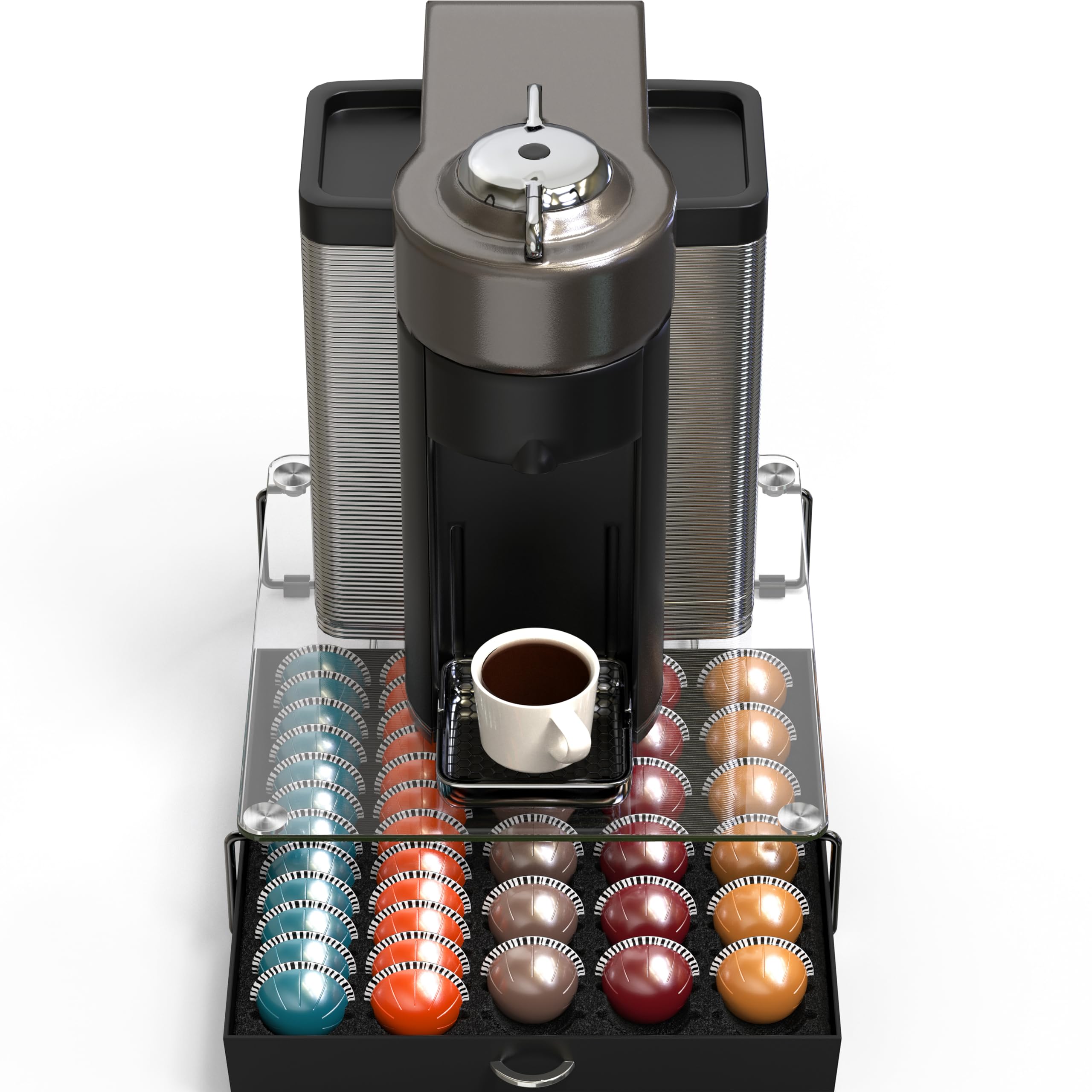Crystal-clear visibility simplifies selecting your preferred pods.