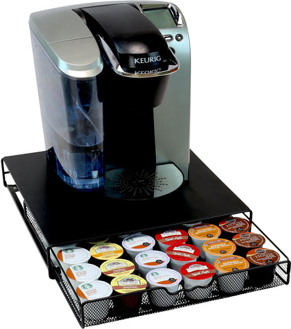 DecoBrothers drawer open with pods, enabling quick pod access.