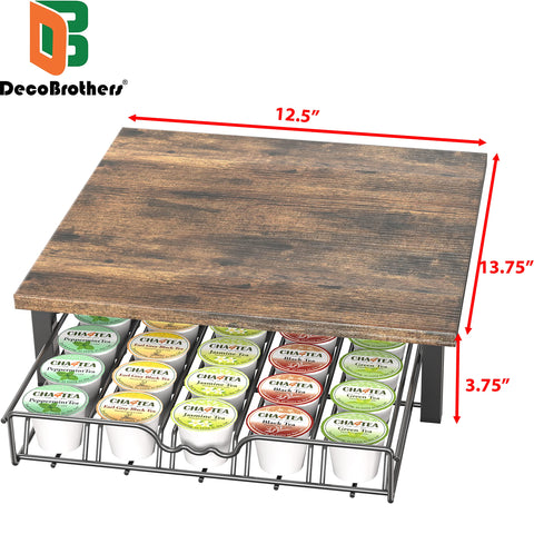 Deco Brothers K-Cup Holder Drawer open with pods ready for loading