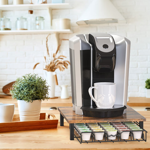Deco Brothers K-Cup Holder Drawer side view highlighting compact, space-saving design