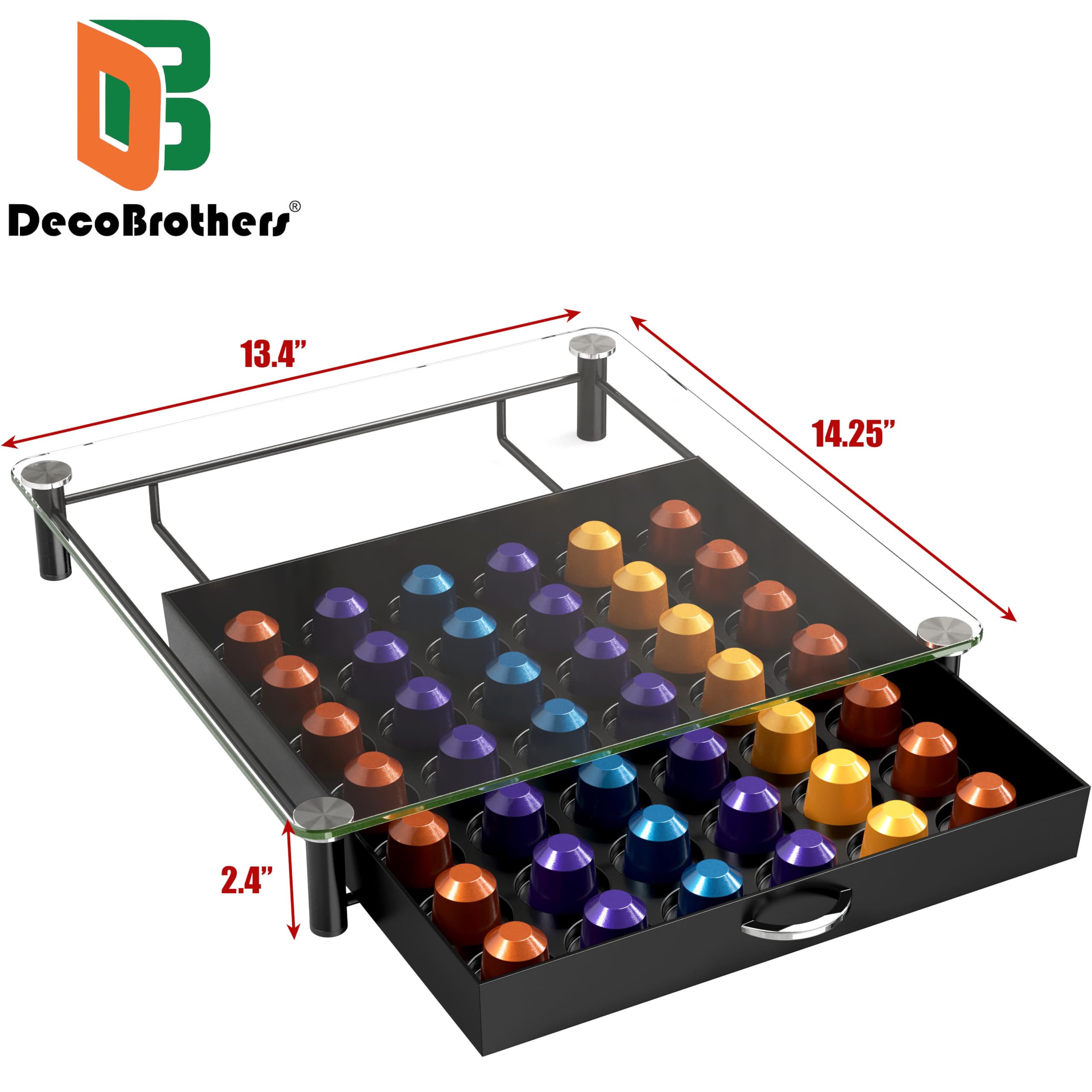 Deco Brothers original-line compatibility ensures fit for Nespresso Original capsules