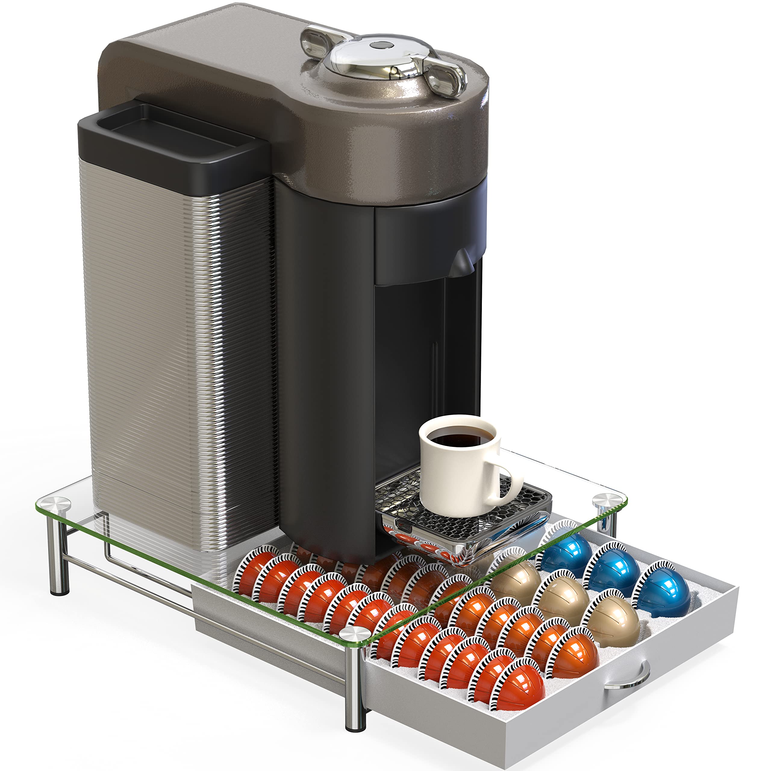 Deco Brothers sliding-drawer mechanism enables easy access