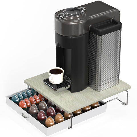 Maple finish DecoBrothers Vertuoline drawer provides practical pod organization
