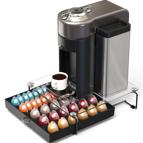 Under-machine friendly footprint helps save counter space.