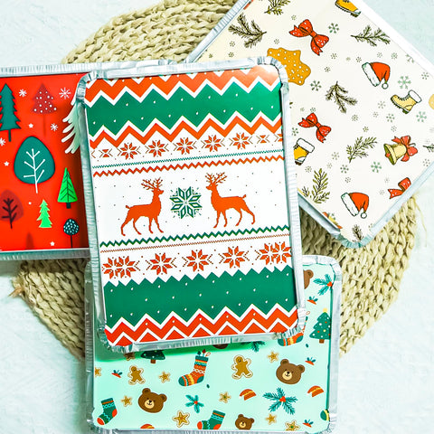Decodinli Christmas tree pattern tin perfect for party treats