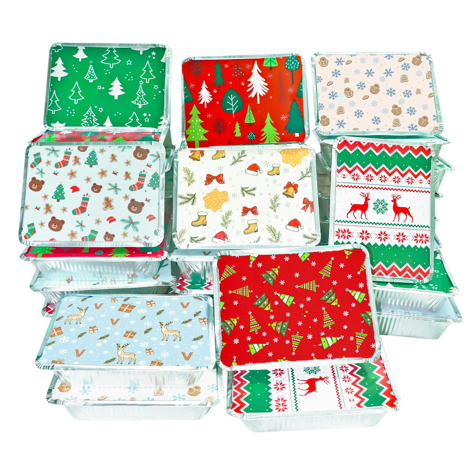 Decodinli snowman pattern container ideal for festive leftovers