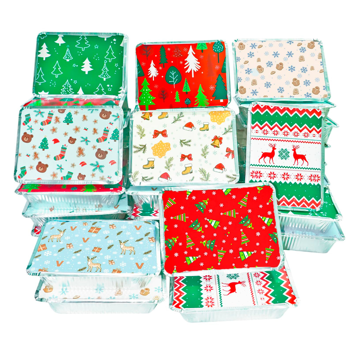 Decodinli snowman pattern container ideal for festive leftovers