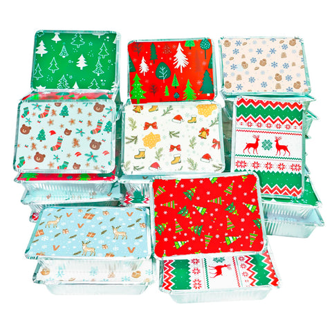 Decodinli snowman pattern container ideal for festive leftovers