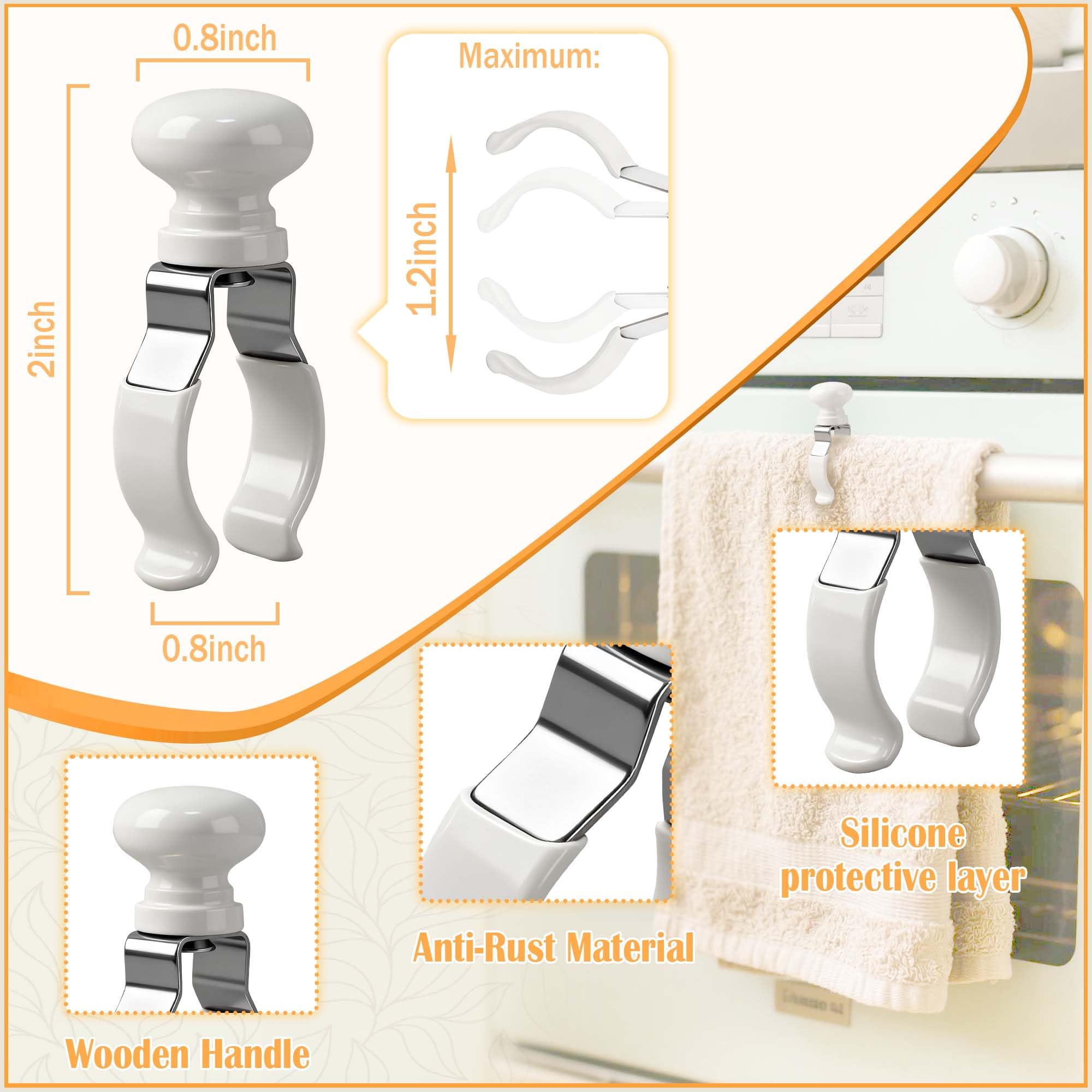 Decoeco silicone coating guards surfaces while securing towels.