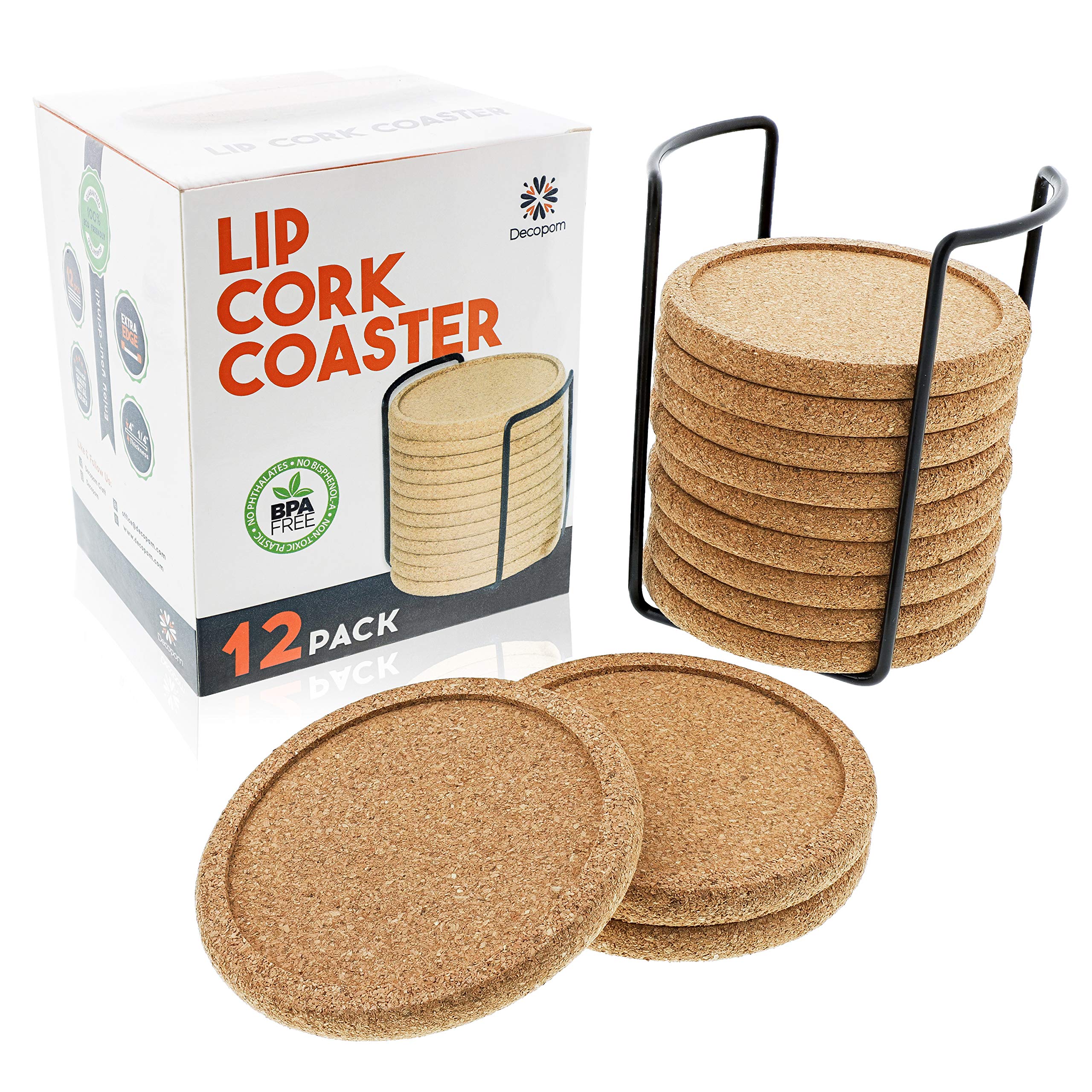Decopom bar setup coaster supports comfortable, organized entertaining.