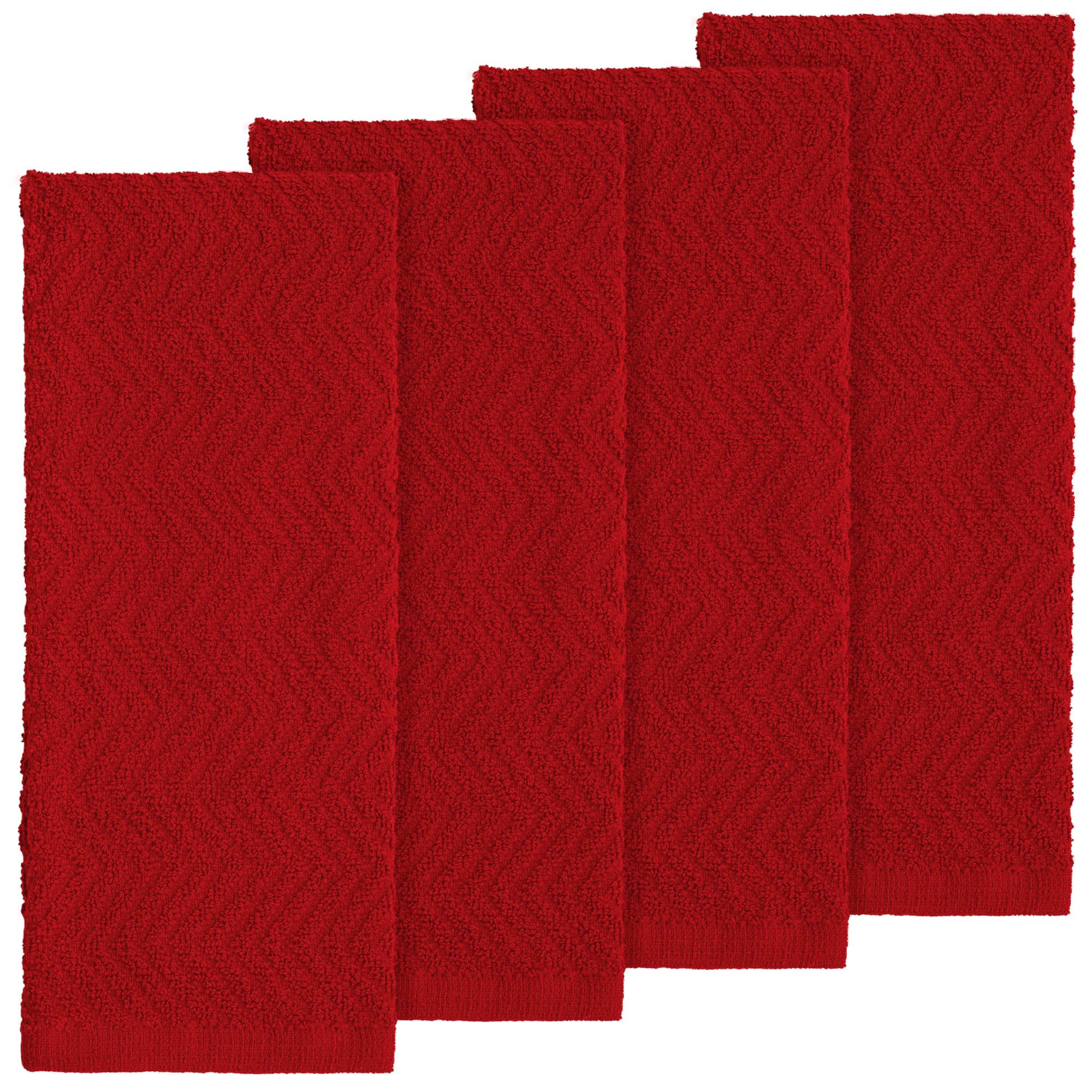 DecorRack kitchen towels with zigzag pattern for rapid absorption