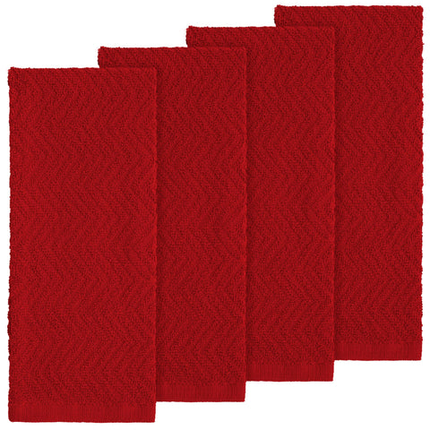 DecorRack kitchen towels with zigzag pattern for rapid absorption