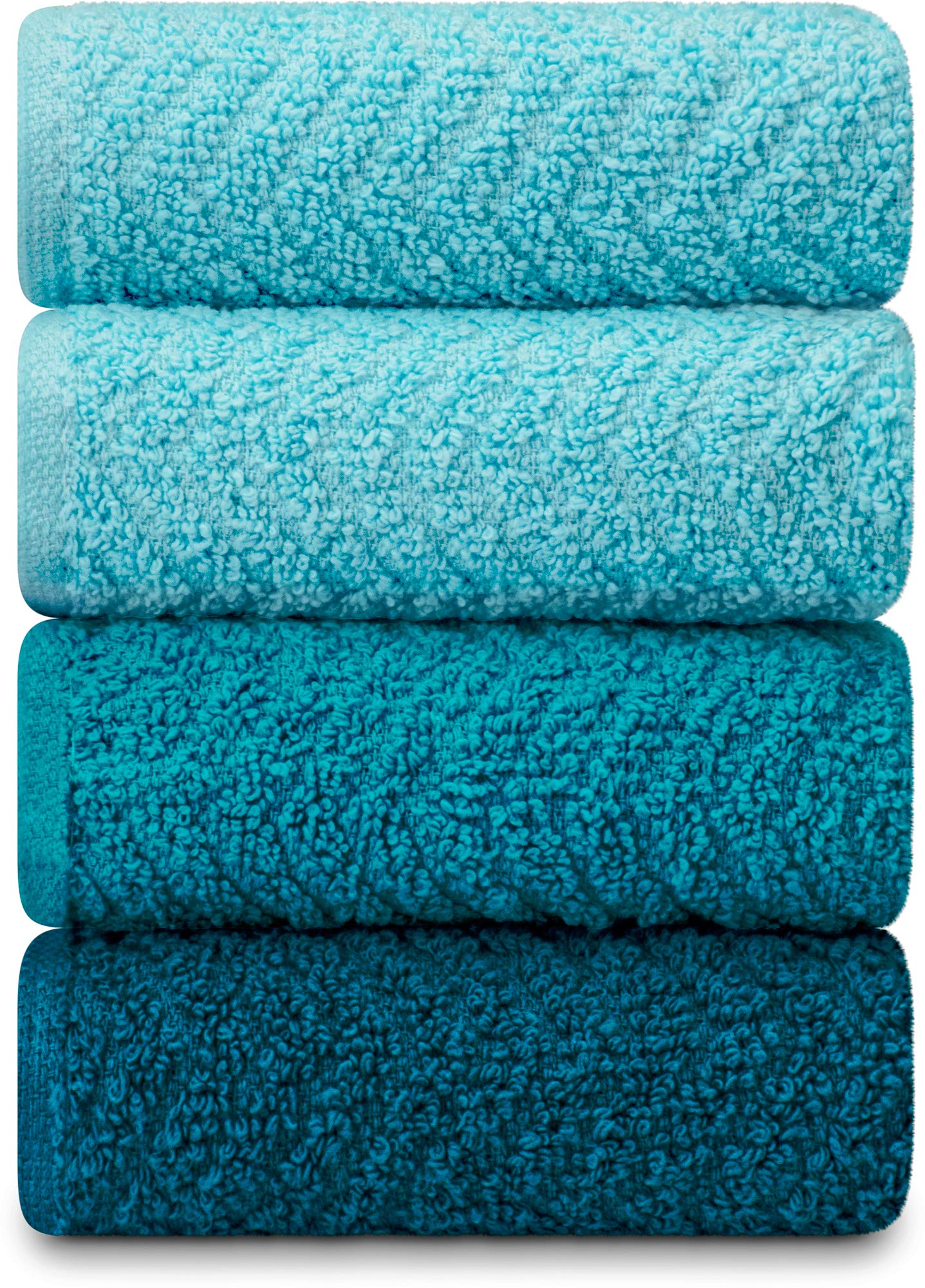 DecorRack Ocean blue towels in a kitchen demonstrating versatile cleaning uses