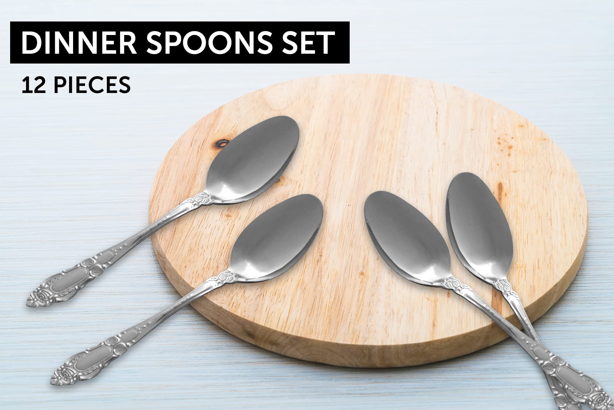 DecorRack polished flatware design elevated table setting for everyday meals or special occasions.