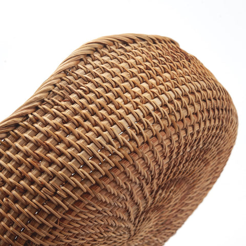 DECRAFTS rattan bread basket small, perfect for candy, nuts, or keys on countertops