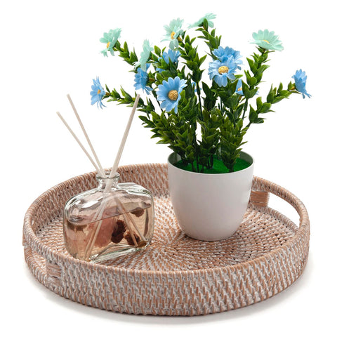 DECRAFTS decorative tray enhances table setup for dining or coffee corners
