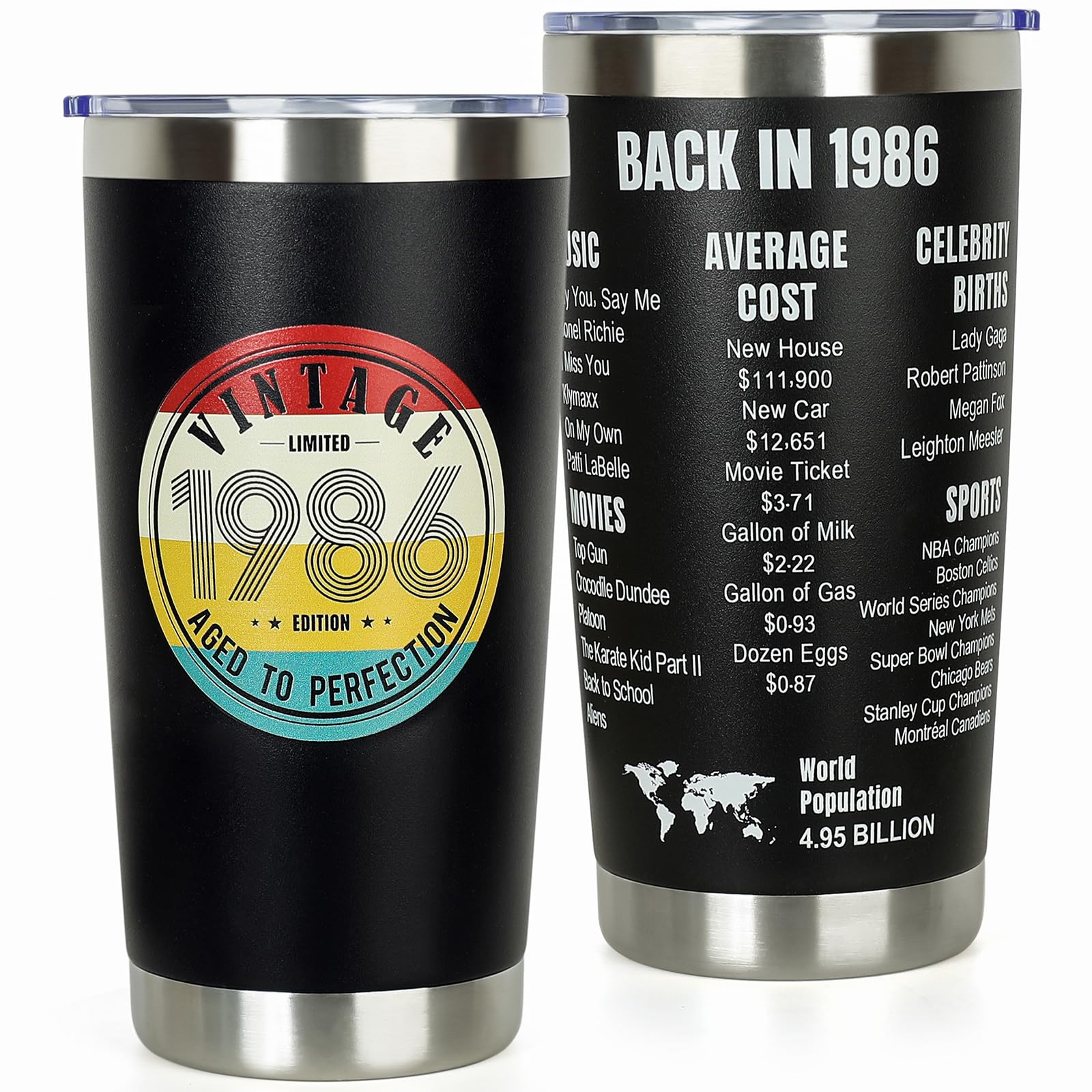 DECZHIYU 40th birthday gift tumbler keeps drinks at the perfect temperature for celebrations.