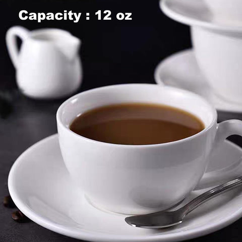 DeeCoo ceramic cup close up, thick walls retain heat.