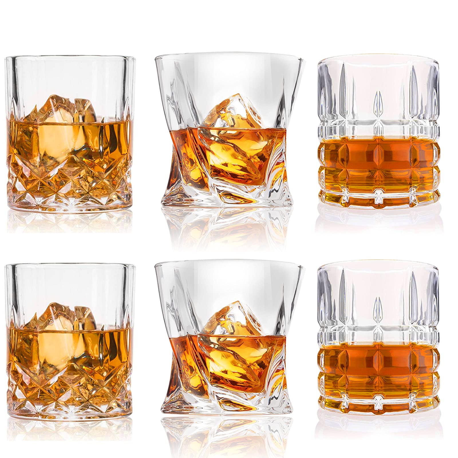 DeeCoo Premium 10 oz Scotch glass front view with sturdy base for whiskey tasting