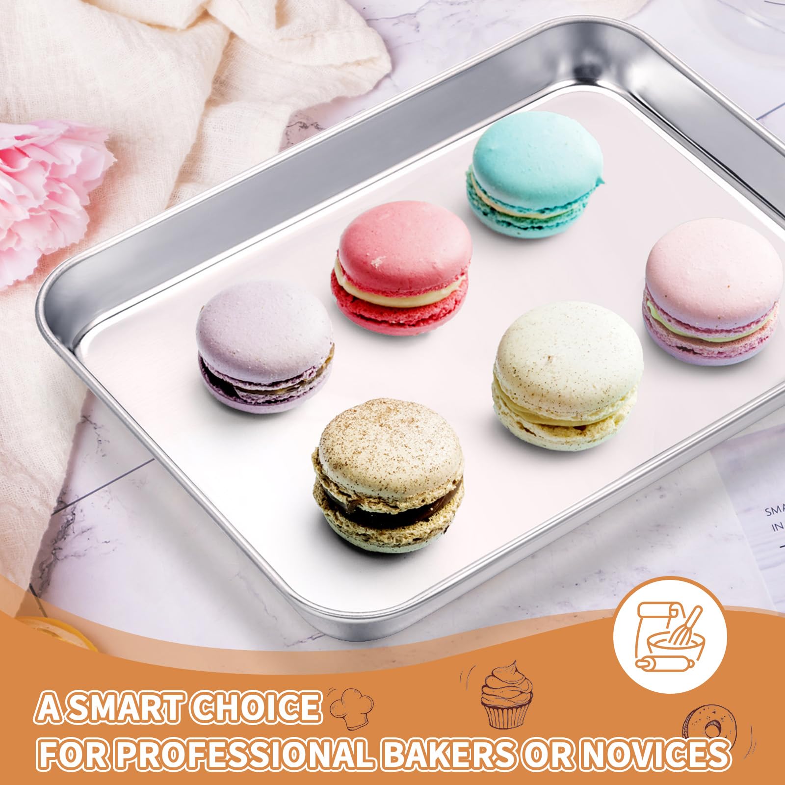 Deedro baking sheets versatile use for cookies vegetables and pizza