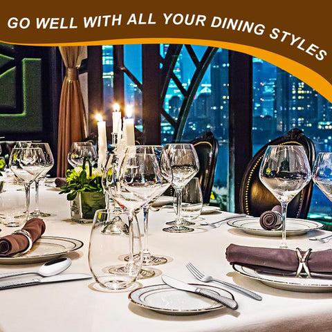 Deedro dining setup with silverware complements home and restaurant tables