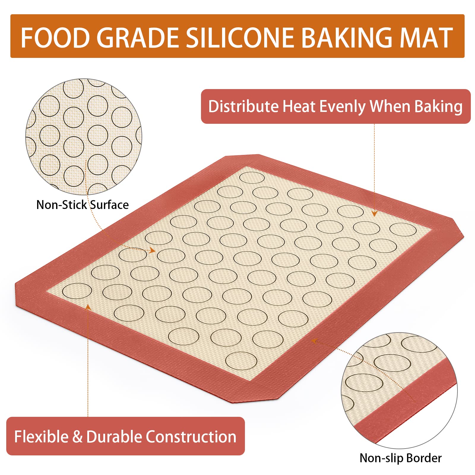 Deedro heavy-duty baking pan with rolled edge keeps juices contained.