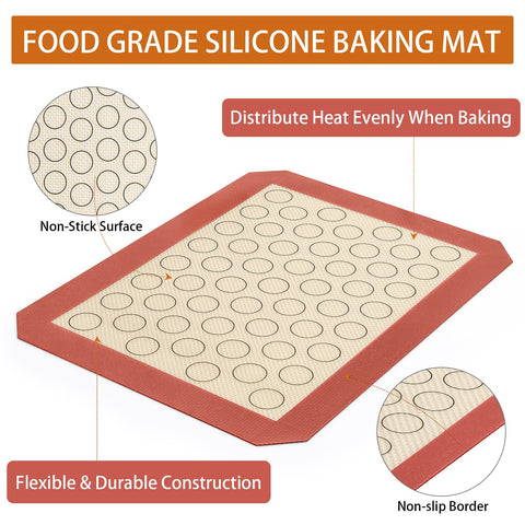 Deedro heavy-duty baking pan with rolled edge keeps juices contained.