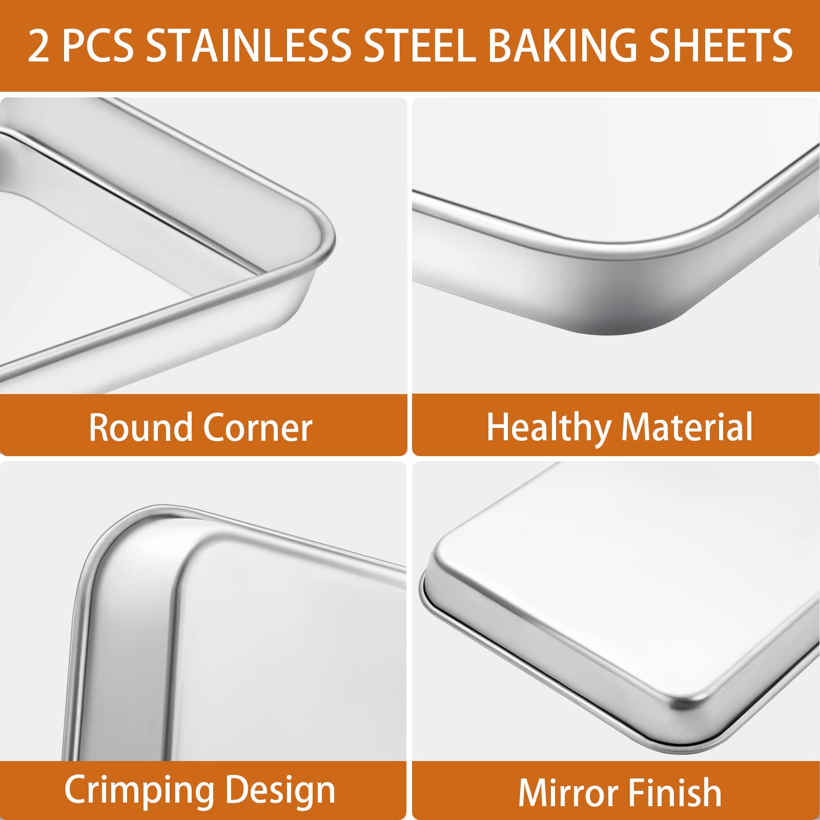 Deedro oven-baking tray with reinforced edge resists warping for steady performance.