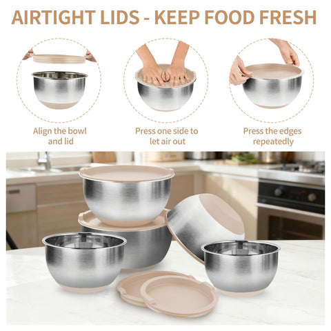 Deedro durable stainless steel bowls for daily use