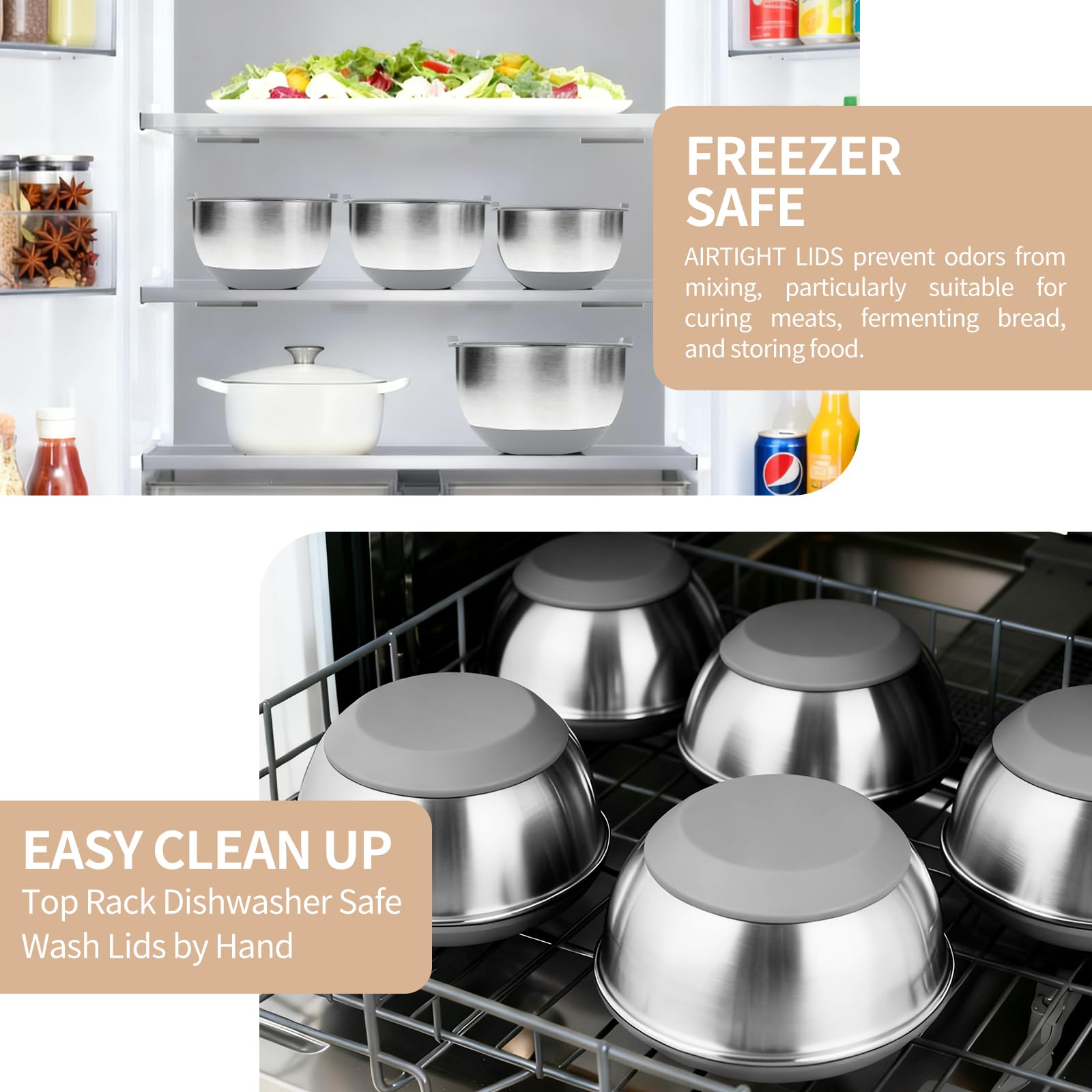 Deedro set reduces noise and protects countertops during mixing