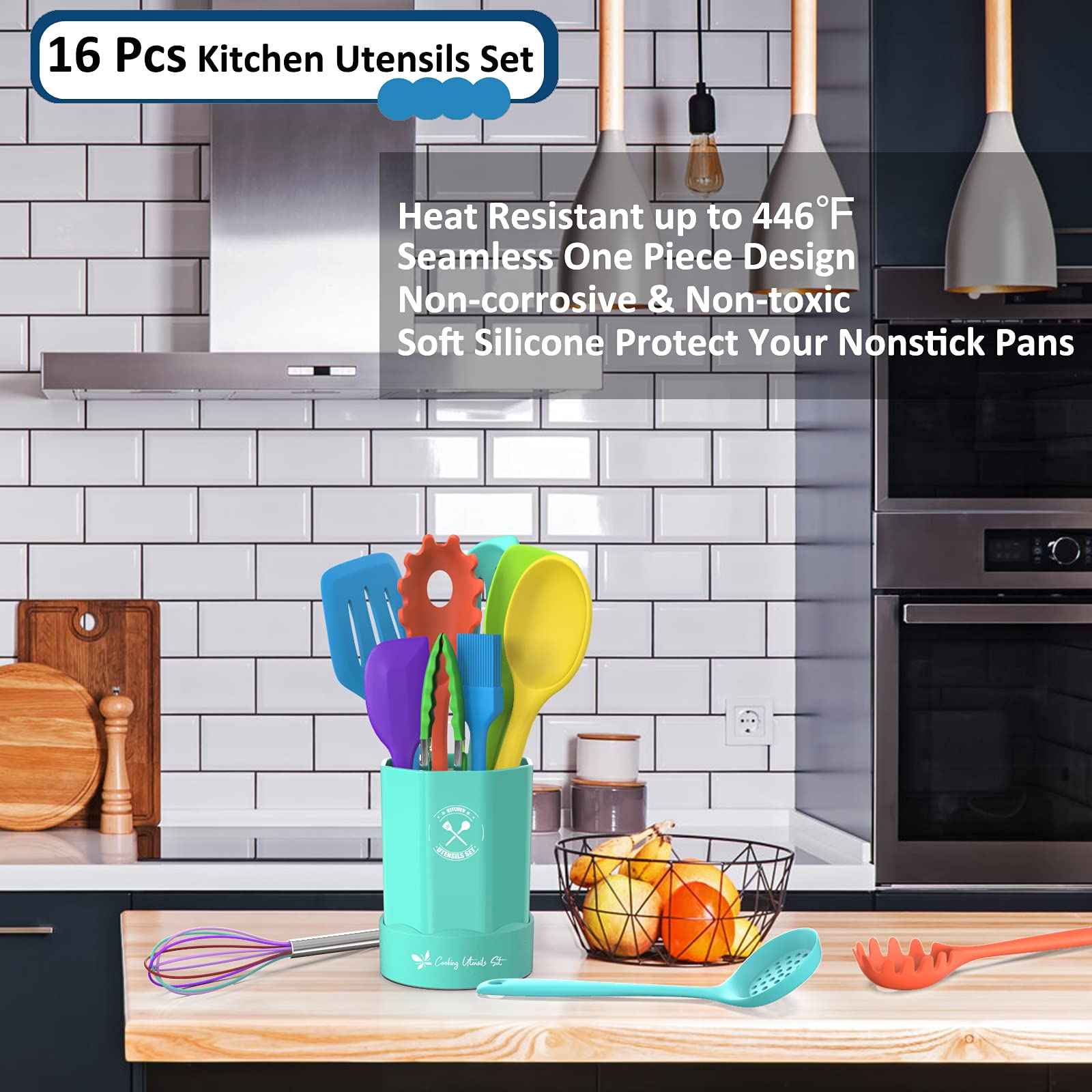 Deedro soup ladle ideal for serving hot soups with heat-resistant silicone.