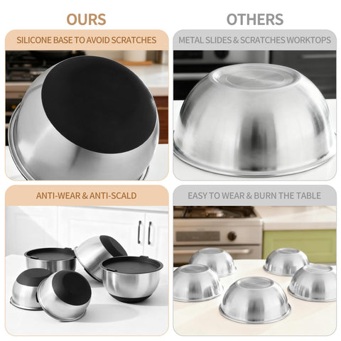 Deedro tight-fitting lids preserve freshness and minimize odors between uses.