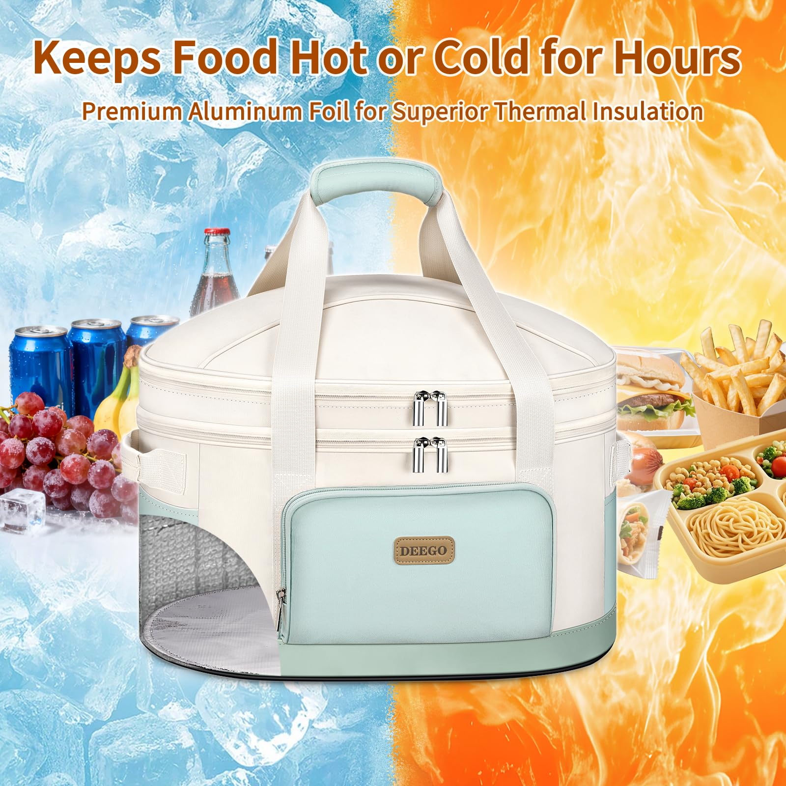 Water-resistant exterior of the DEEGO bag protects against spills.