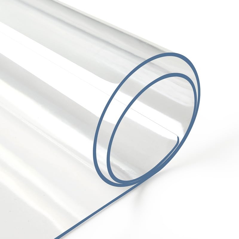 Deep Dream clear table cover protects a 36x60 dining surface from spills and scratches