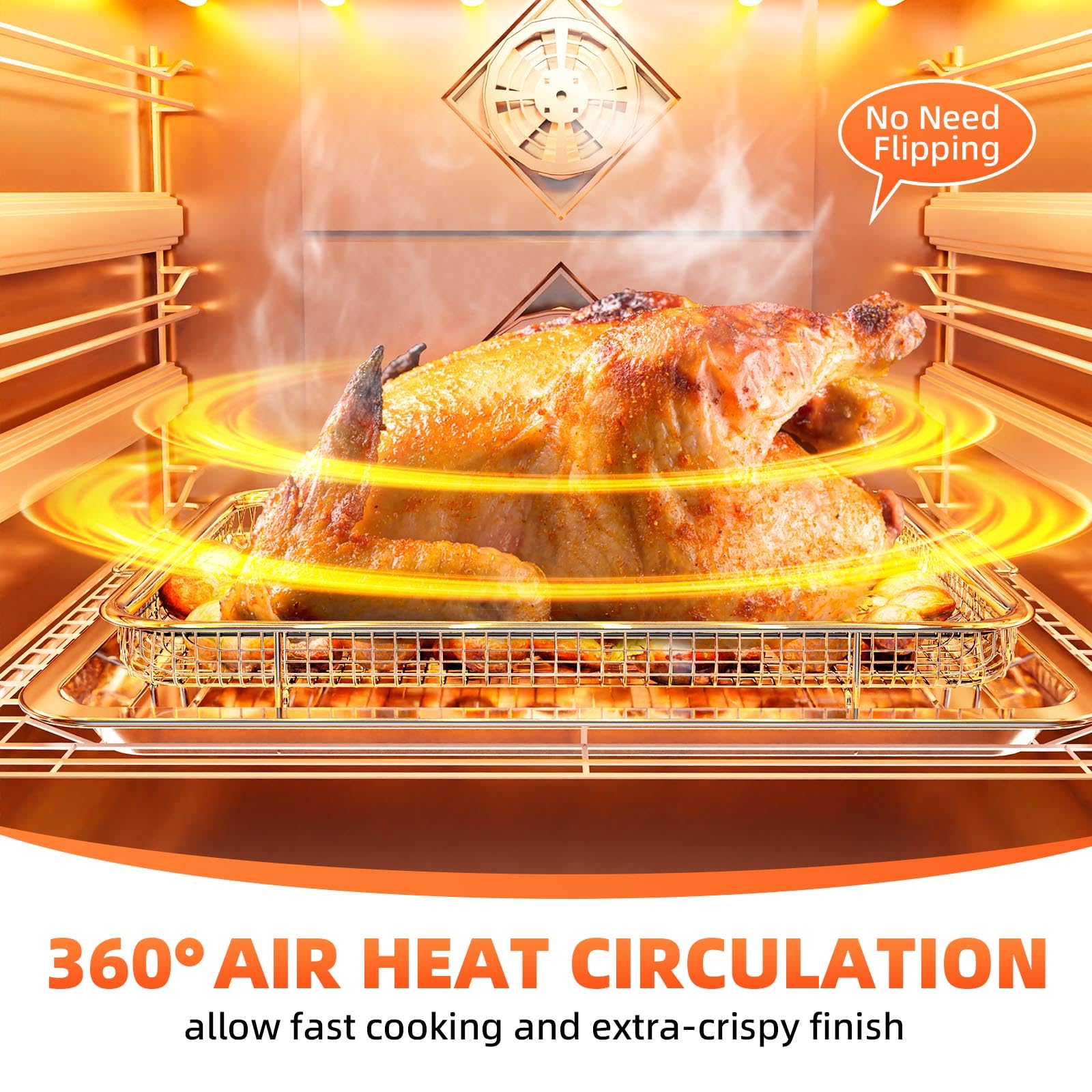 DEGOVIN air fryer tray medium for oven supports efficient heating