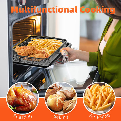 DEGOVIN stainless steel with nonstick coating minimizes sticking during baking.