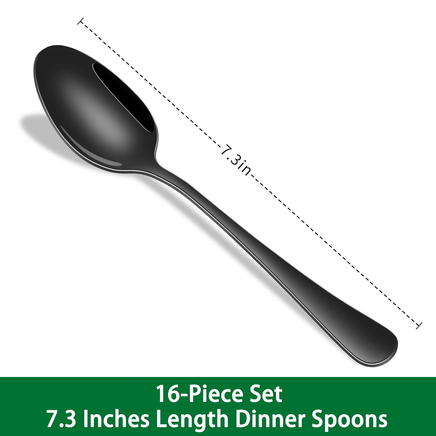 Dehov spoons with black stainless steel PVD coating for durability and style.