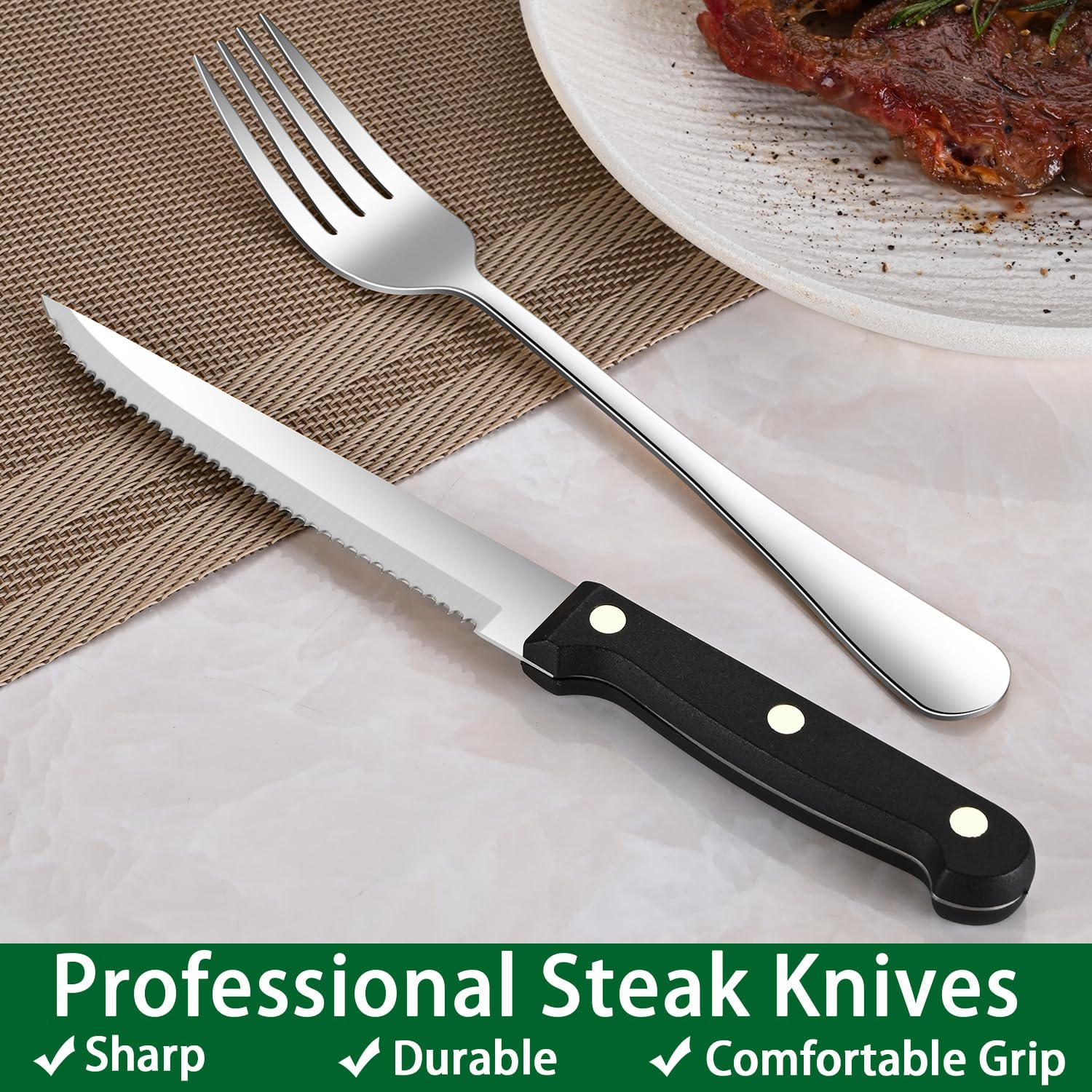 Dehov dishwasher-safe cutlery simplifies cleanup after meals.